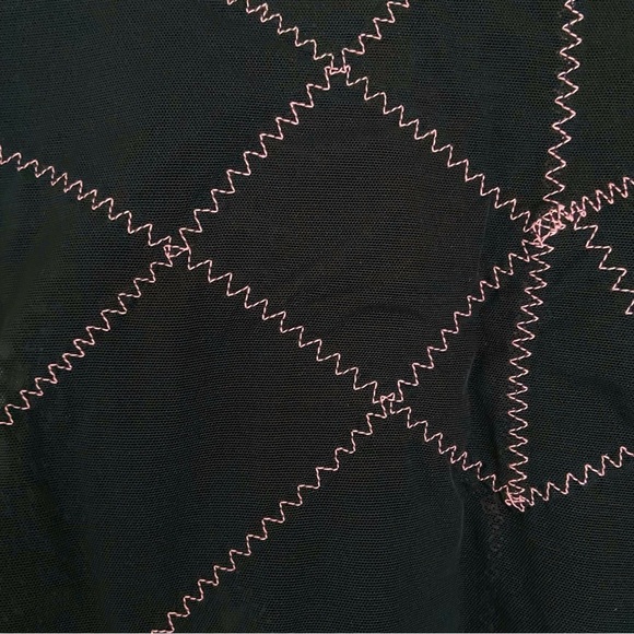 RAGO Vintage Deep Suspender Garter Belt with Pink Bows - Picture 3 of 5